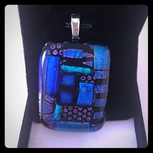 Multi-Color Abstract Pendant